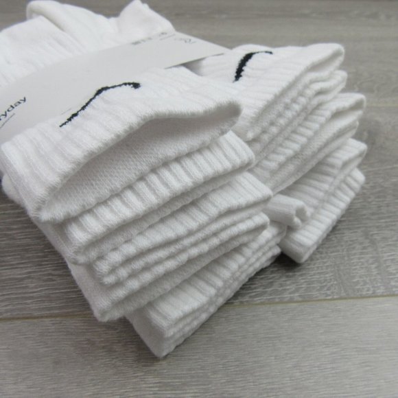 Nike Everyday Cushion Crew Socks White 6 Pack Mens Size 8-12 NEW - Picture 5 of 8